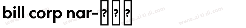 bill corp nar字体转换